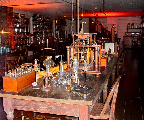 Thomas Edison's workshop, where he led a team of inventors in the creation of the light bulb and a breathtaking number of other inventions and innovations