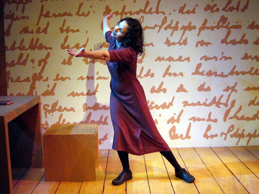 Vanessa Gamble as the title character in "I Am Anne Frank," Nautilus&squot; Ivey-winning production, which is scheduled for a run in the Southern Theater in January. Courtesy of Nautilus Music-Theater.