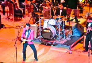 Ray Anthony turned in a high-energy portrayal of Richie Valens, demanding the crowd make a dance party out of the sit-down event