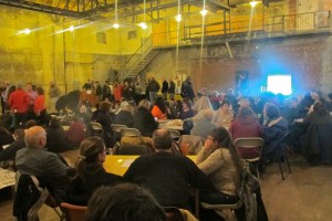 SOUP has been formalizing its act, with bleacher seating and a corps of devoted regulars that brought their own chairs.