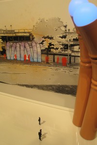 Detail from a multi-media collaboration between Wesley Taylor and Aaron Jones