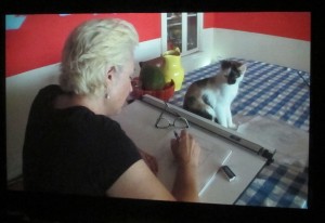 The film takes pains to highlight the relationship between Wayne and his wife Mimi, a successful cartoonist in her own right, as well as acknowledging the critical support provided by the Whites' family structure