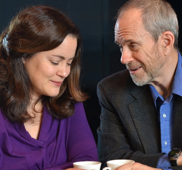 Sally Groth (Linda) and Bob Keefe (Michael) in "Fiction." Photo courtesy of Actors&squot; Summit