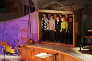 Michael Tilson Thomas and New World fellows perform in John Cage’s Song Books. (Photo by Rui Dios-Aidos)