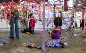 Young sculptors at work