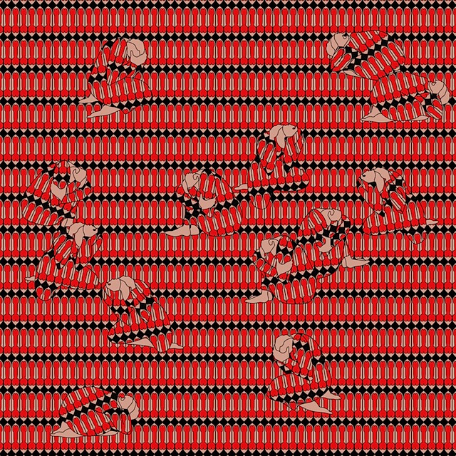 "Red is My Name, Green is My Name" (Red #3), digital drawing, 2008. Courtesy of the artist&squot;s website.