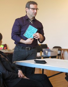 One workshop attendee displays his handiwork