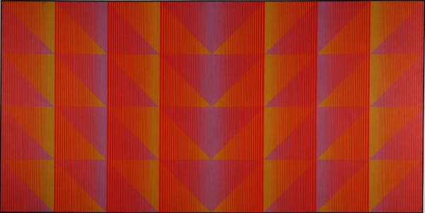 Julian Stanczak, "Dual Glare." Photo courtesy of Akron Art Museum
