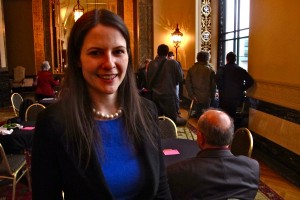 Corrie Baldauf, artist and optimist, making it look easy