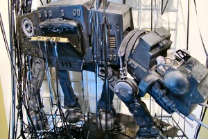 "All Terrain Audio Transport" by Jason Reed, utilizing toys from his private collection.
