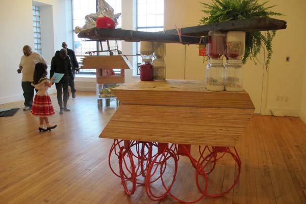Many of Hall's pieces seem impervious to physics.