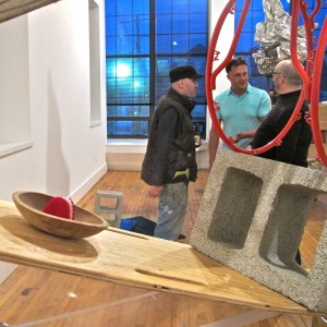Artist Ben Hall, pictured center hoop. Sorry. 