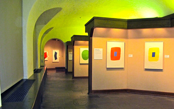 There is a fun feel to this large assortment of Kelly's works.