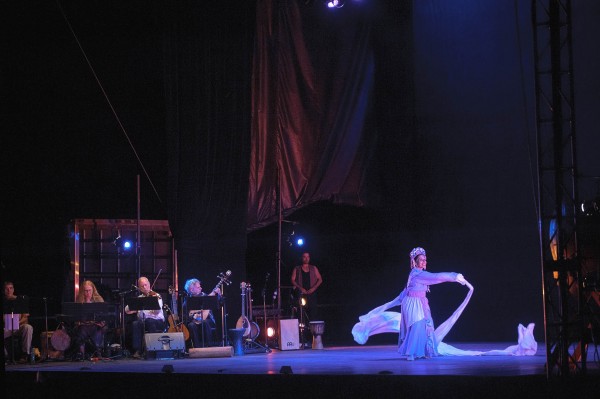Chinese ribbon dance, Vanaver Caravan. Photo by Dale Dong