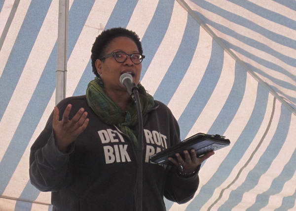 Dr. Monica White was Sunday&squot;s keynote speaker, sharing portions of her doctoral studies, "Black Farmers, Black Freedom: Fighting for the Right to Grow Food."