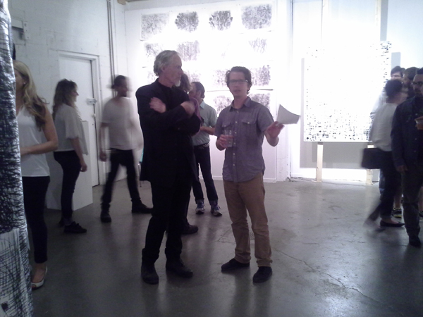 Artist Robert Sestok (left).