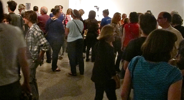 The crowd at Trinosophes before the show.