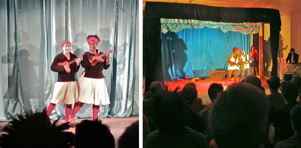The "St. Clair Sisters" ( and ), before and after.