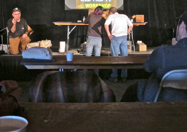 Participants were welcomed to attempt techniques during the workshop.