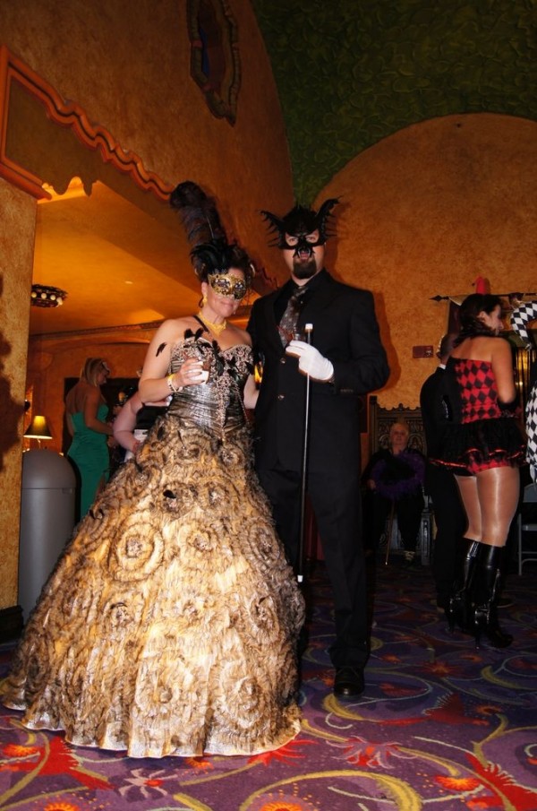 Revelers at "Masque of the Red Death," Akron Civic Theatre, 2013.