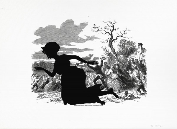 Kara Walker, "Alabama Loyalists Meeting the Federal Gun-Boats." Photo courtesy of Akron Art Museum