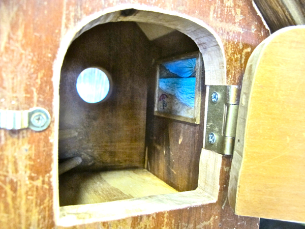Many local artists joined the birdhouse fun, including the enigmatic Michael Bridgetson, of the Tzarinas of the Plane.