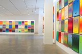 Rob Pruitt canvases on the third floor