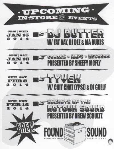 Recently and upcoming at Found Sound.