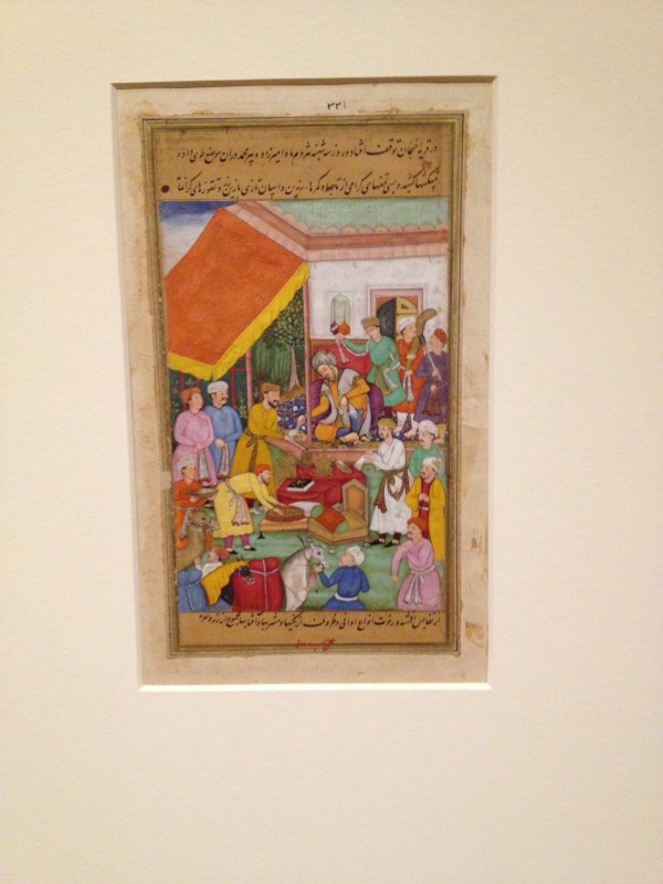 "Timur Distributed Gifts from His Grandson," Cleveland Museum of Art.