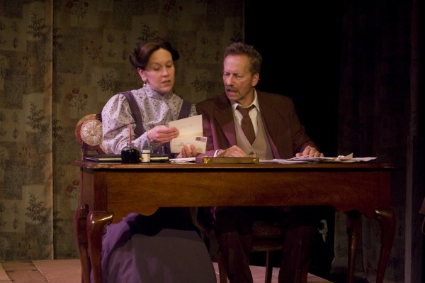 Jen Klika (Sonya) and Alex Cikra (Uncle Vanya) in "Uncle Vanya". Photo courtesy of Weathervane Playhouse