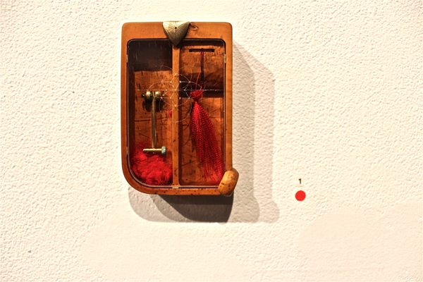 "Breath My Love" utilizes boxwood, brass, and fiber--all tools of the violin-making trade.