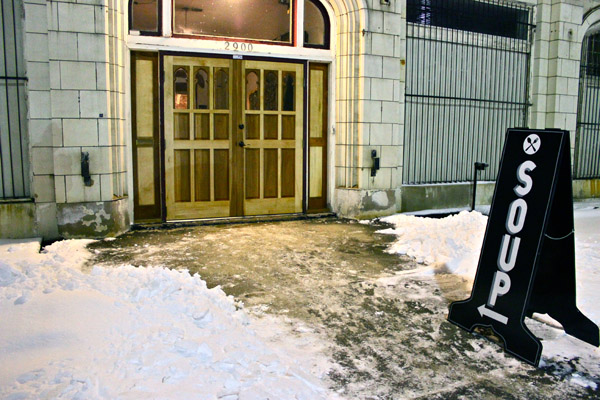 Citywide SOUP takes place at the Jam Handy Building on Grand Blvd.