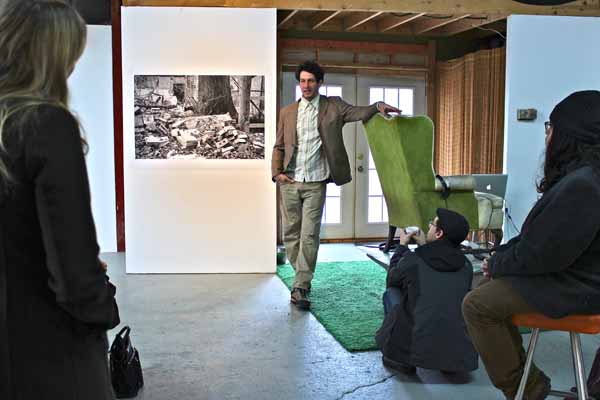 Cope appears to use art as way to synthesize personal expression and community presence.
