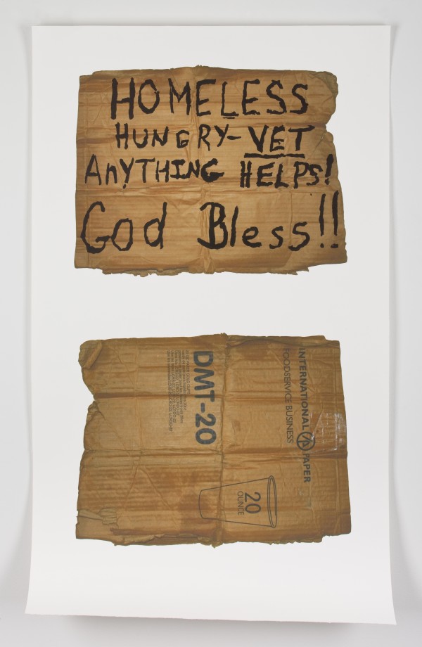 Maggie Duff, "Found Sign V." Photo courtesy of Summit Artspace