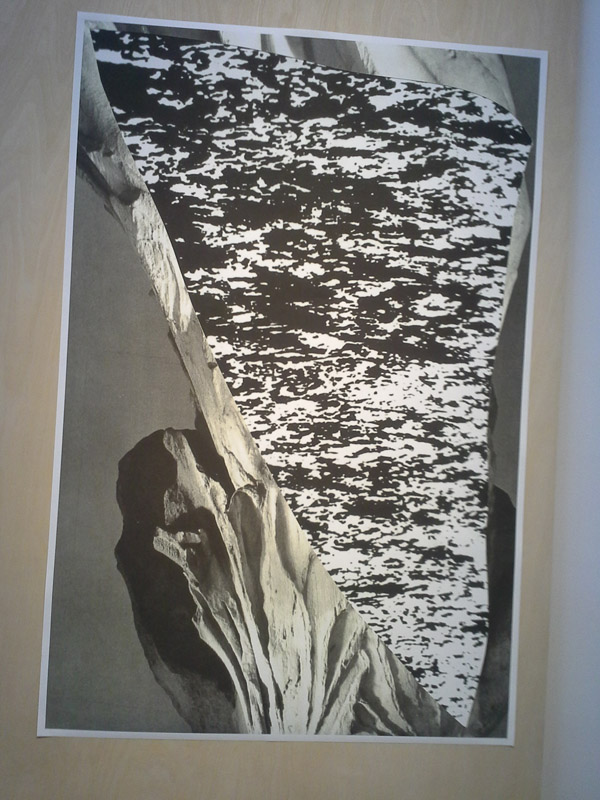 "Magritte&squot;s Rock" is another of the 2D works on display.