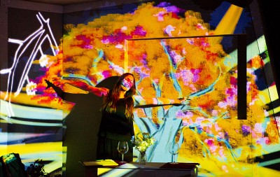 Meagan Brus in "Fairy Tales: Songs of the Dandelion Woman." (Photo by David Ramos)