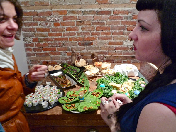 A buffet of horrors; shrimp cocktail is the least of it.