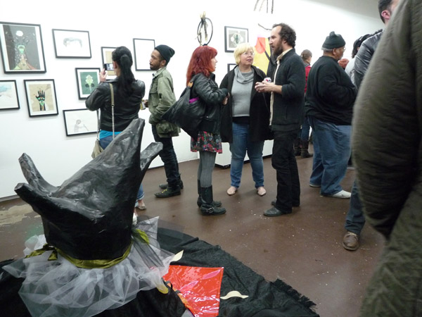 The opening night crowd at Butter Projects.