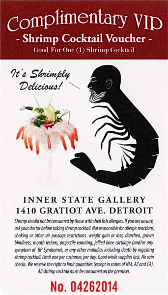 The big draw of the night, shrimp cocktail.