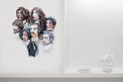 Wall box sculptures from McKean.