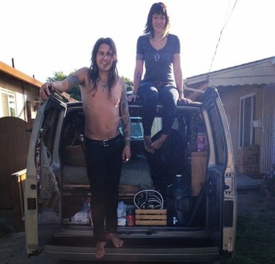 Sid Enck, Jr. & Nikkea Takagi ready for their art adventure 2014