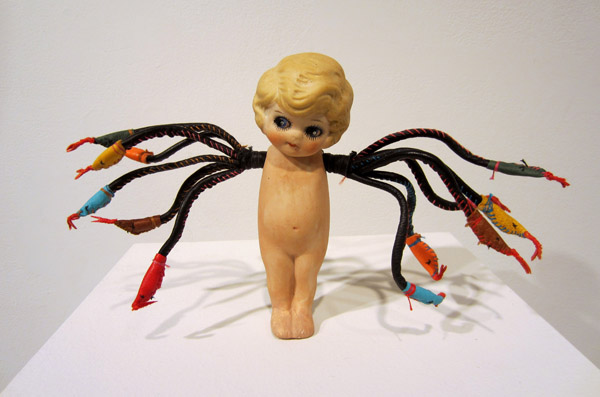 “I start playing with materials and see what wants to happen. Sometimes there&squot;s a problem I want to solve - how do you make a figure with eight arms and legs, where to you join all the limbs and make it work?” ("Chick-a-Boom")