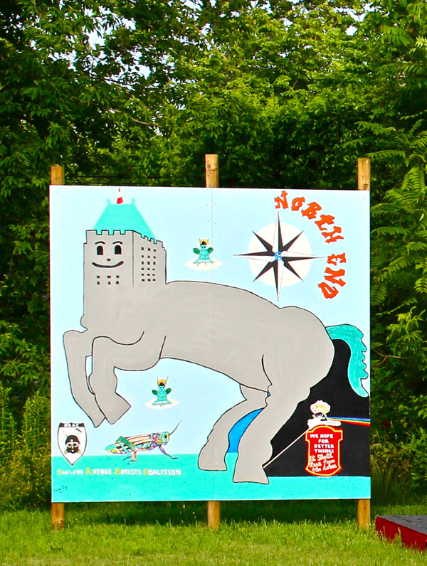 Joy's contribution at the North End Community Garden.
