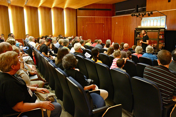 The CCS auditorium was packed with a rapt crowd, enjoying the performance and the extra info about the life of Dick Myers.