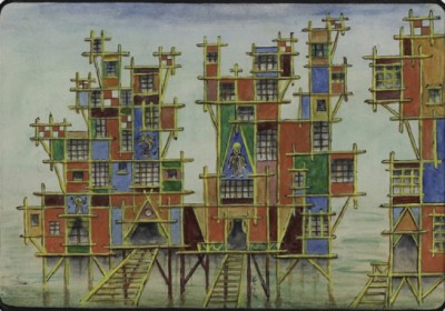 Xul Solar, "Proyecto fachada para Elsetta."