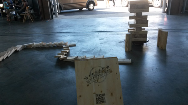 Only the serious need apply for mondo-Jenga.