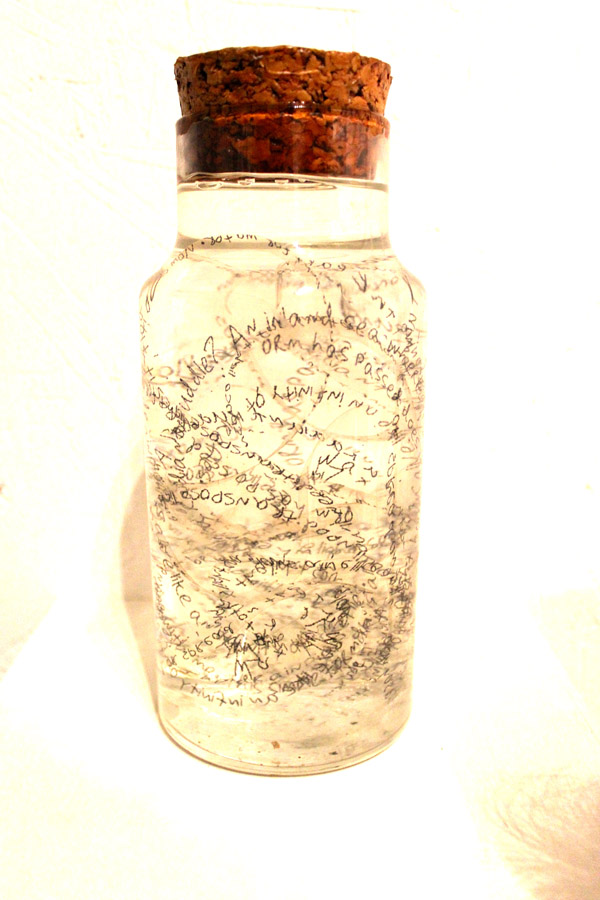 Message in a bottle.