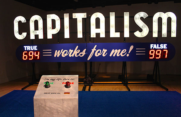 Does it work for you? It's working for ArtPrize! Interactive piece by Steve Lambert, at KCAD.