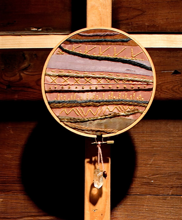 Detail from "Playing the Black Keys #1, 2, 3" by Liza Jayne, curated by Scott Farrow.