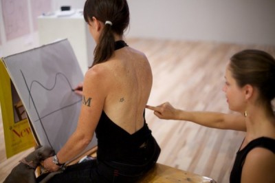 "Three-Stage Transfer Drawing" from Micol Hebron.